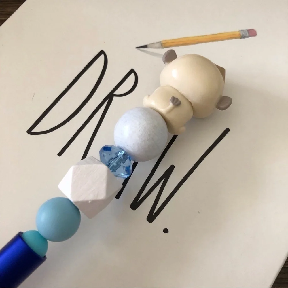 Disney Doorables: Raya & the Last Dragon: Uka handmade beaded pen